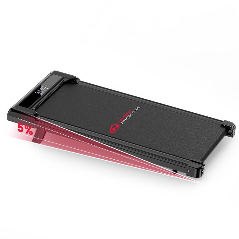 Home Fitness Code Z3 walking pad in black with brushless motor and 5% manual incline