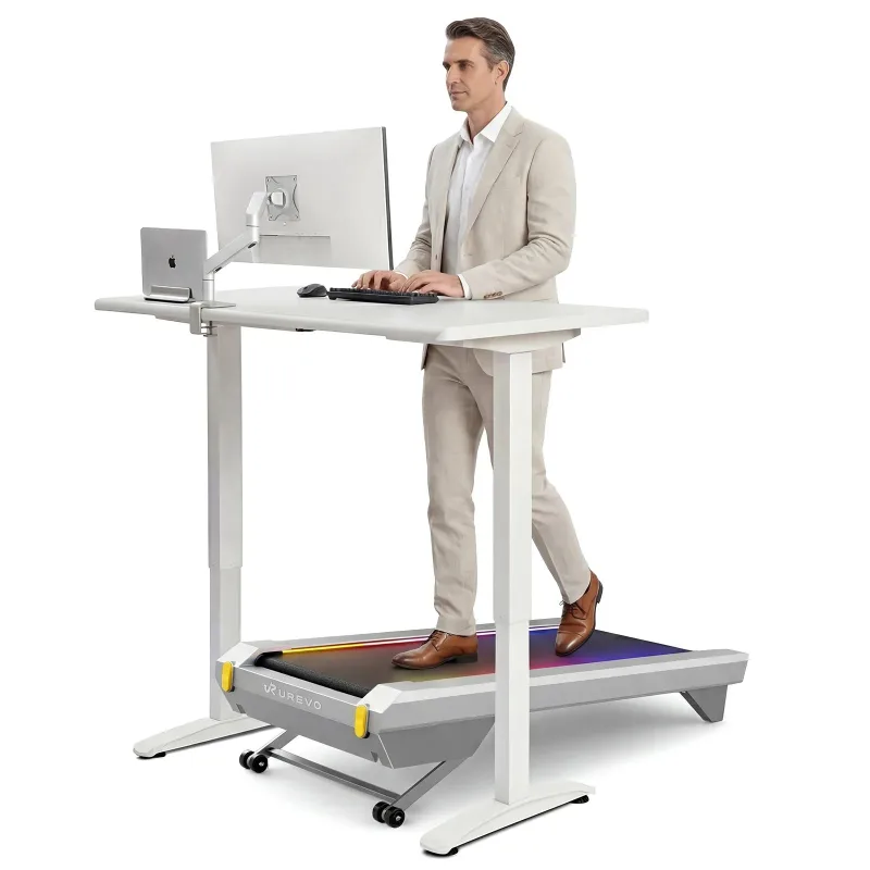 UREVO CyberPad incline walking pad with 0-14% auto incline